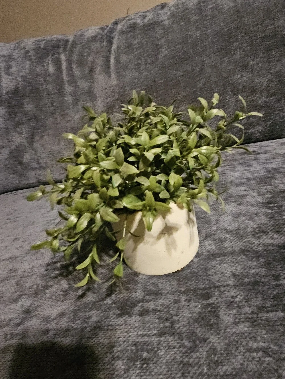 Artificial Greenery Potted Plant - White Ceramic Pot